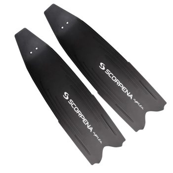 Pleznu lāpstiņas Scorpena F1, melnas, pāris