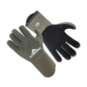 Cimdi SemiDry Scorpena E, 5mm, zaļi