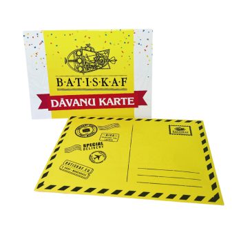 Dāvanu karte aploksnē