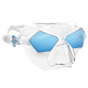 Maska Salvimar Incredibile, caurspīdīga/zila