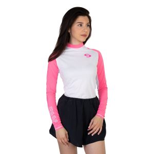 Sieviešu likras krekls Scorpena REEF, balts un rozā